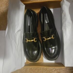 Steve Madden Lando Black Loafers